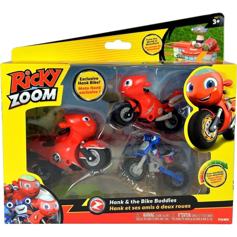 Ricky Zoom Hank and the Bike Buddies Motorcycle Toys Kids Gift Vehicle Role Play