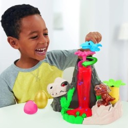 Play Doh Dino Crew Slime Hydro Glitz Lava Bones Island Volcano Playset Sensory